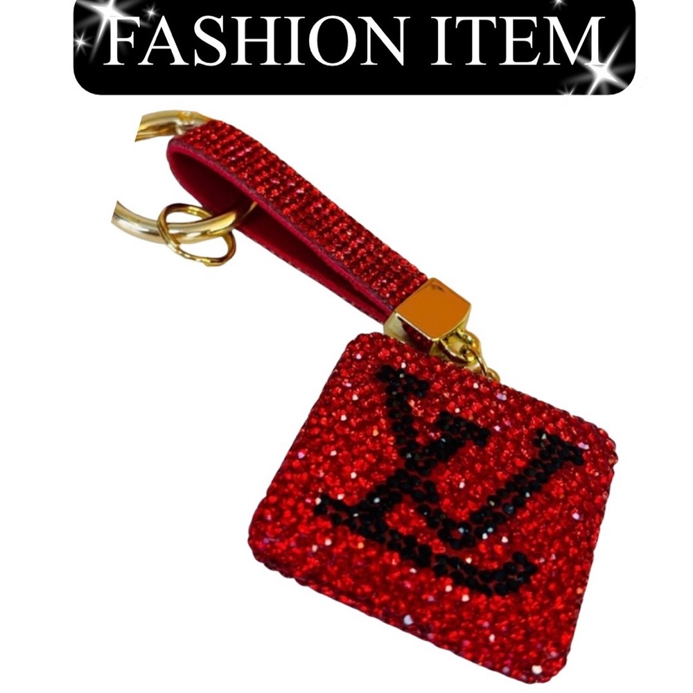 BAG CHARM/KEYCHAIN: Pink and Gold, NWOT